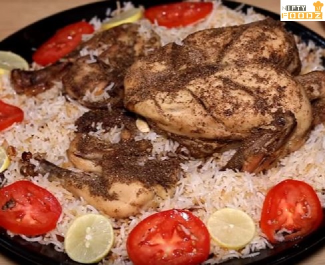 Balochi Chicken Sajji With Rice
