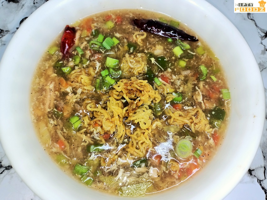 Manchow Soup With Crispy Noodles