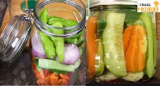 Quick Pickled Vegetables with Vinegar