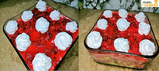 ..Strawberry Fruitcake Dessert