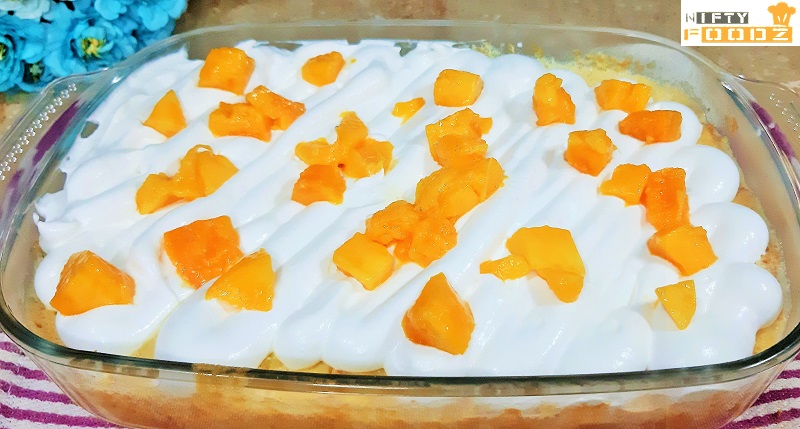 Mango Milk Cake Without Oven