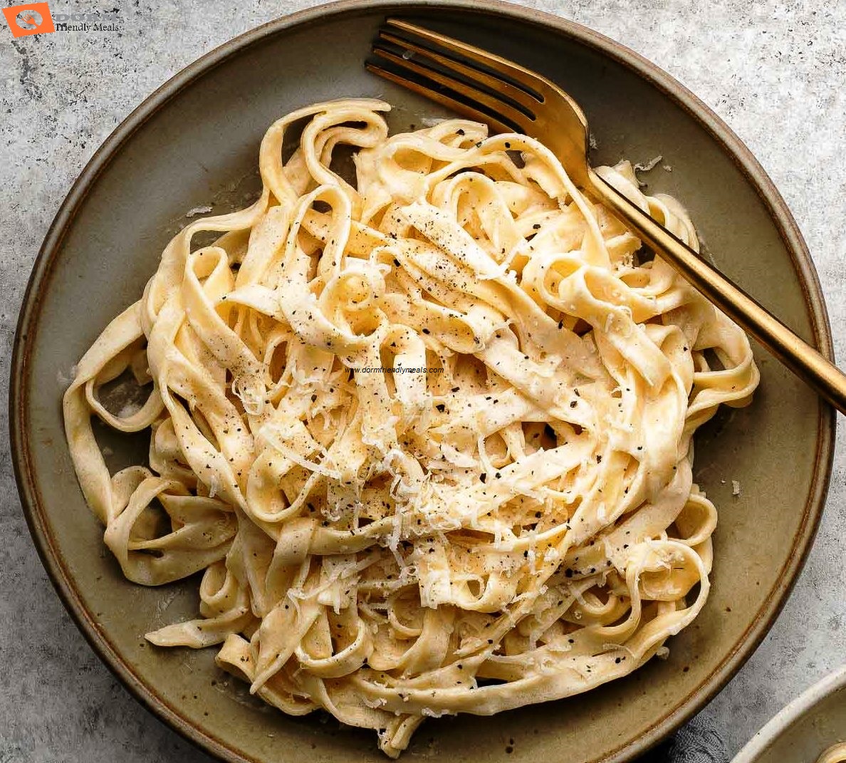Microwave Alfredo Noodles