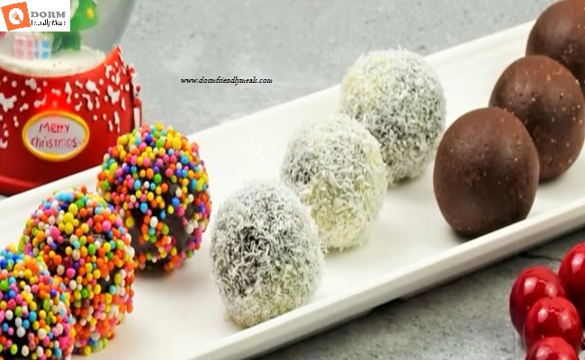Dorm Room No Cook Chocolate Biscuit Balls