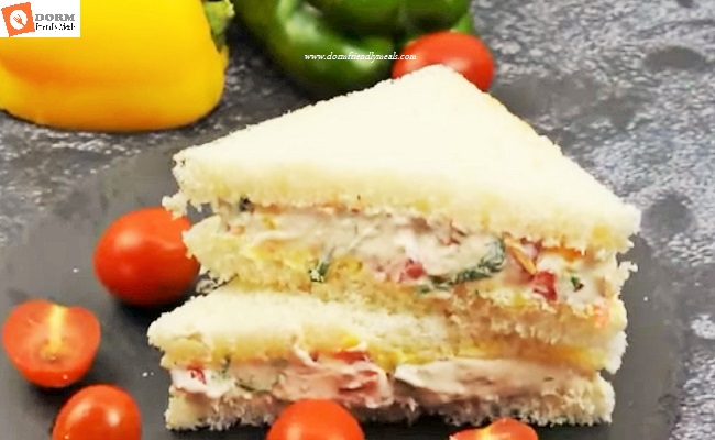 Dorm Room No Cook Cream Cheese Sandwich