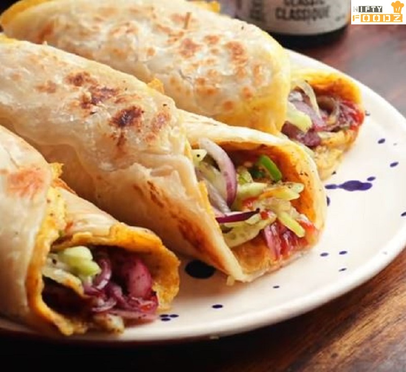 Egg Paratha Roll Recipe