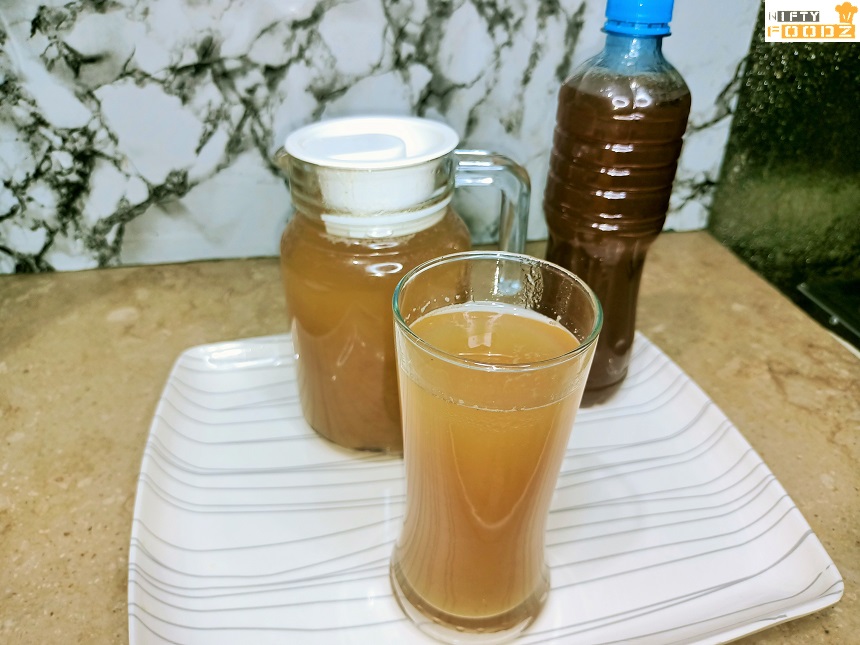 Make and Store Imli Aalo Bukhary ka Sharbat