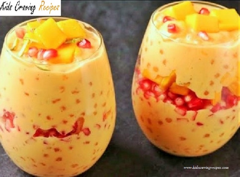 Kids Recipe of Sabudana Mango Pudding