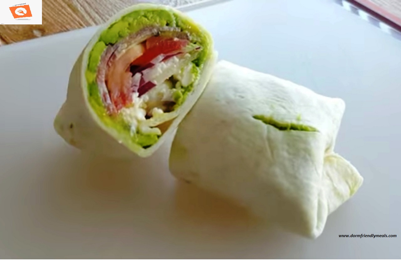Mediterranean Tortilla Wrap for Dorm Room