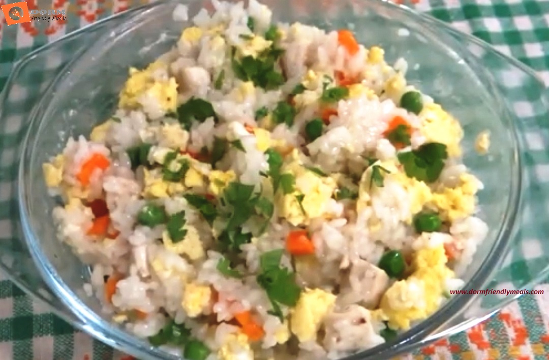 Microwave Egg Fried Rice