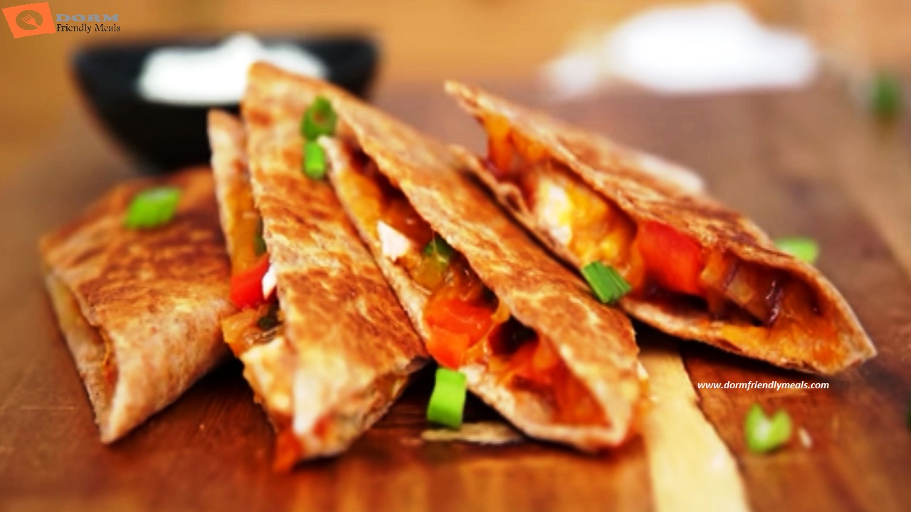 Dorm Room BBQ Chicken Quesadillas